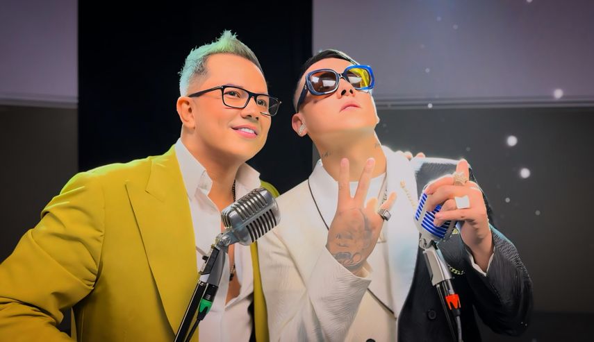 Charlie Zaa y Kevin Roldan presentan el tema Por una vez.