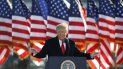 El magnate Donald Trump en su discurso de despedida. El magnate Donald Trump en su discurso de despedida.