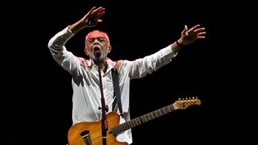 El músico y compositor brasileño Gilberto Gil se presenta en su gira Gil Tempo Rei Last en el estadio Allianz Parque de São Paulo, Brasil, el 28 de marzo de 2026.