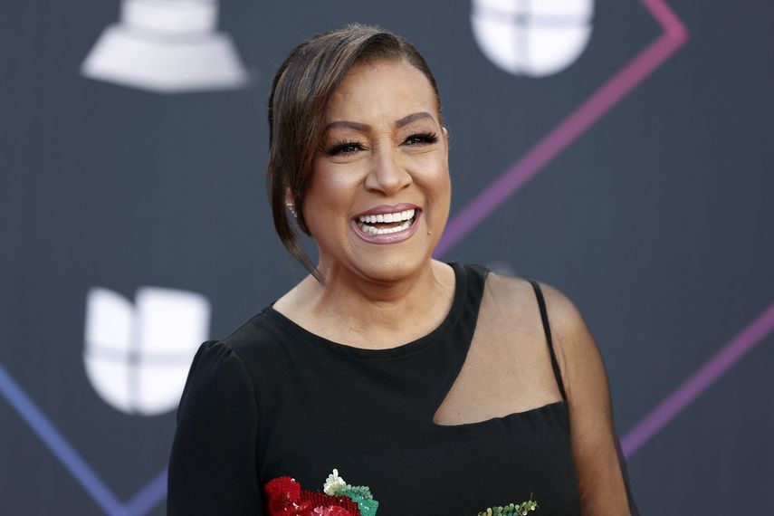 Milly Quezada asiste a la 22a Entrega Anual del Latin GRAMMY en el MGM Grand Garden Arena el 18 de noviembre de 2021 en Las Vegas, Nevada.