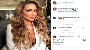La actriz y cantante mexicana Ninel Conde.&nbsp;