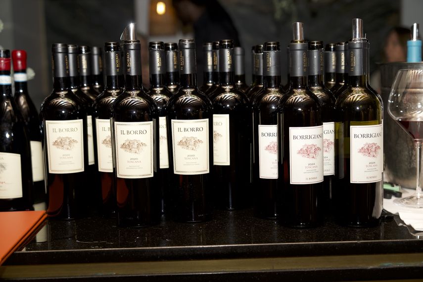 Vinos de la bodega Il Borro.&nbsp;
