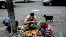 Los venezolanos se han visto en la necesidad de buscar comida en la basura ante la grave crisis economica y alimentaria.
