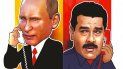 El gobernante de Rusia, Vladimir Putin, y el dictador venezolano Nicolás Maduro. 