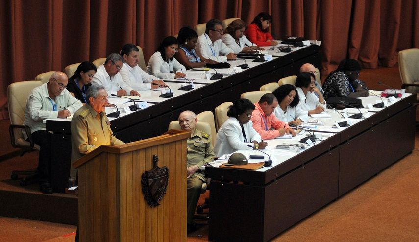 El general Raúl Castro habla durante la Asamblea Nacional del Poder Popular cubano este 14 de julio de 2017, en La Habana.