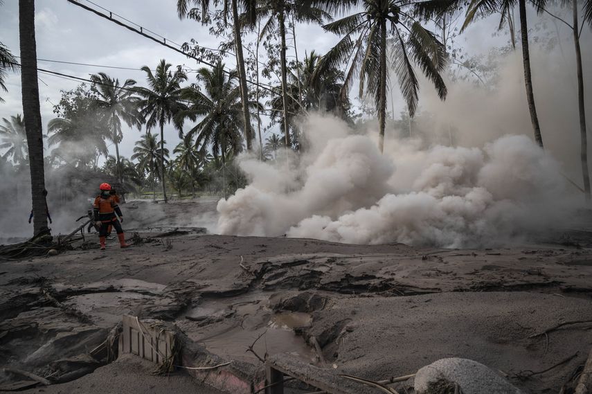 La mayoría de las víctimas murió justo después de la erupción, alcanzadas por la lava en sus aldeas&nbsp;