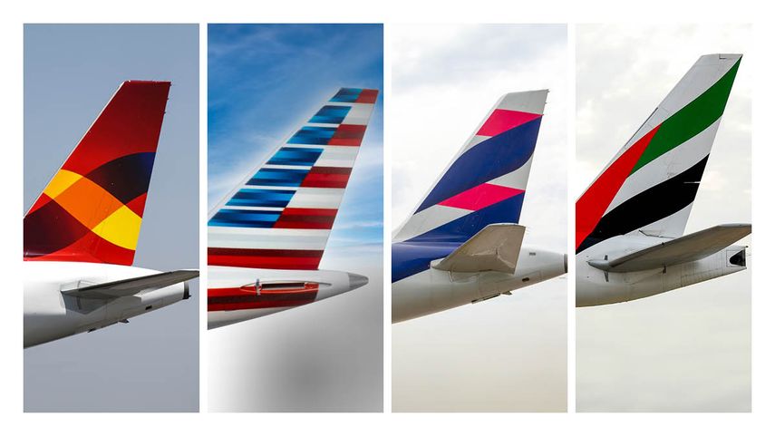 Avianca, American Airlines, Latam y Emirate Airlines.