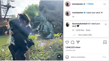 Kourtney Kardashian y Travis Barker 