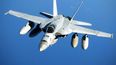 El avión caza F/A-18 Super Hornet.
