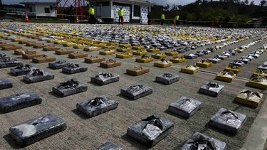 En lo que va del año, la Policía ha incautado 3.777 kilos de cocaína en el puerto de Cartagena. 