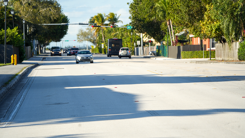 La avenida 152 a la altura de la calle 10 del suroeste de Miami-Dade. 