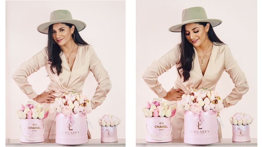 La empresaria indígena Verónica Sagñay, propietaria de L’OVARRY