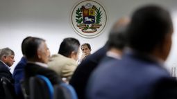 Juan Guaid&oacute; (cen.), presidente encargado de Venezuela.