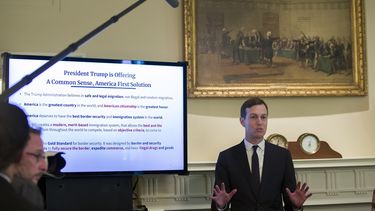 El yerno del presidente Donald Trump, Jared Kushner, habla en la Casa Blanca en Washington el 16 de julio del 2019.