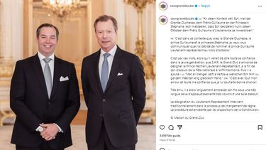 El gran duque Enrique de Luxemburgo y su hijo Guillermo.&nbsp;