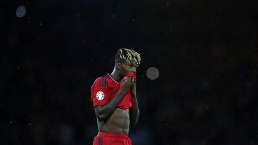 El delantero español Nico Williams durante el partido contra Escocia por las eliminatorias de la Eurocopa, el 28 de marzo de 2023, en Glasgow.&nbsp;