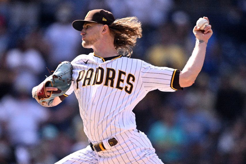 Foto del 20 de septiembre del 2023, el relevista de los Padres de San Diego Josh Hader lanza en la novena entrada del juego ante Rockies de Colorado. El viernes 19 de enero del 2023 Hader llega a un acuerdo por cinco años con los Astros de Houston