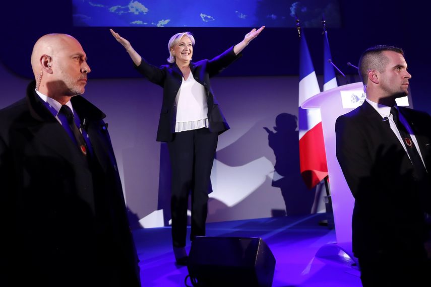 La candidata francesa Marine Le Pen.&nbsp;&nbsp;