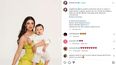 La modelo paraguaya Nadia Ferreira posa junto al hijo que tiene con el cantante Marc Anthony.&nbsp;