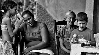 Una familia en el oriente de Cuba. 