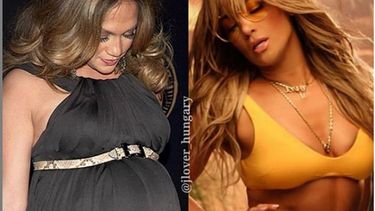 Jennifer López también mostró su reto de los 10 años.