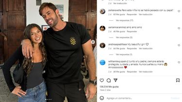 El actor William Levy con su hija Kailey.&nbsp;