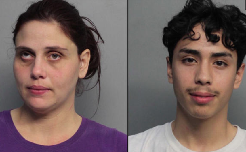 Ilis Dany Quesada-Valdivia, de 34 años, y su hijo Toni Bryan Sifuentes, de 18. 