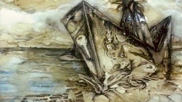 Una de las piezas del artista Ra&uacute;l Proenza, que conforman la muestra &Eacute;xodo, que se puede visitar en el Miami Hispanic Cultural Arts Center.