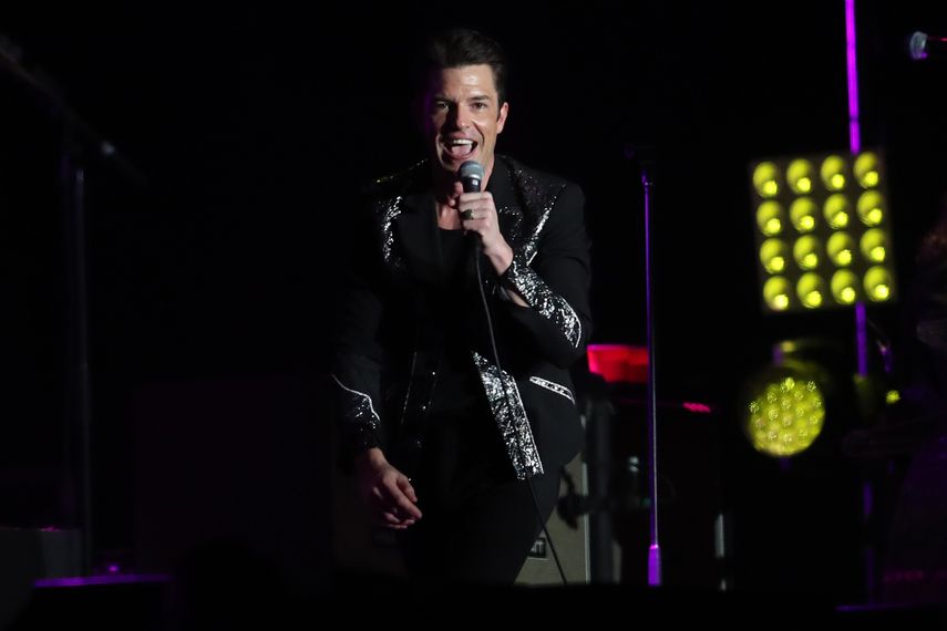 El vocalista de&nbsp;The Killers, Brandon Flowers.
