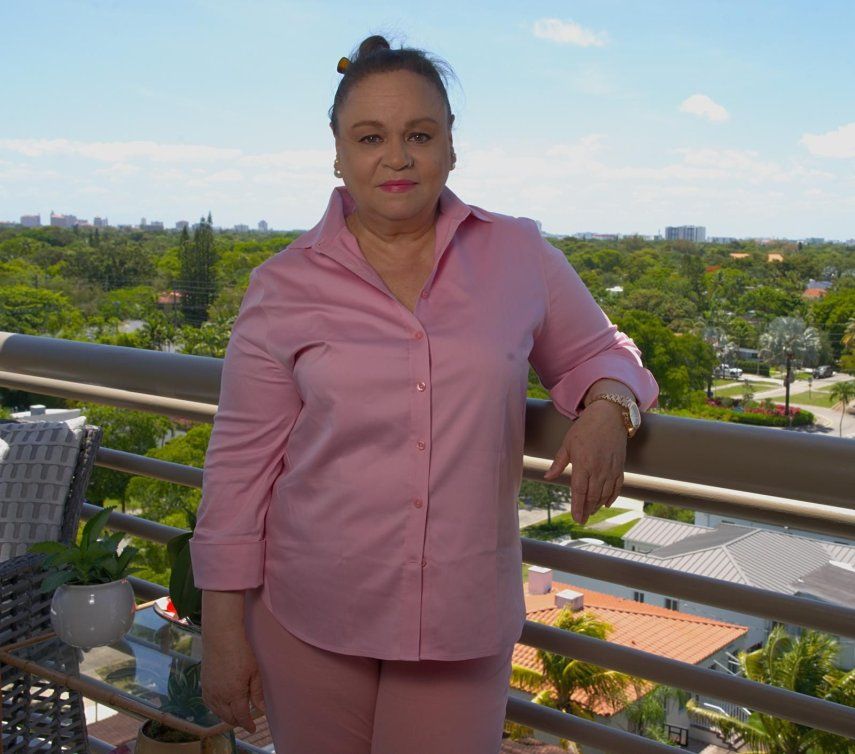 La escritora Zoé Valdés en Miami, el 20 de mayo de 2025.&nbsp;
