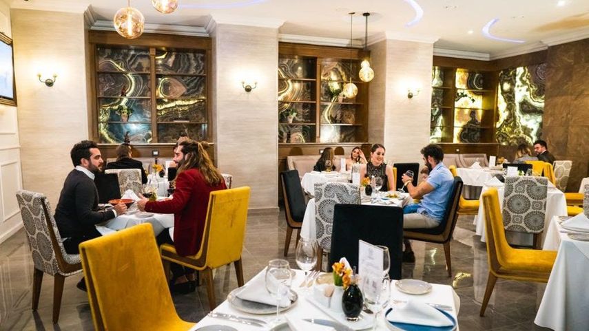Imagen del área del restaurant del hotel Mansión Solís by Hotsson.