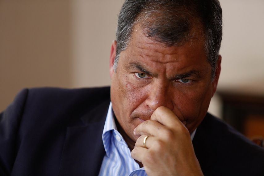 Rafael Correa, expresidente de Ecuador.