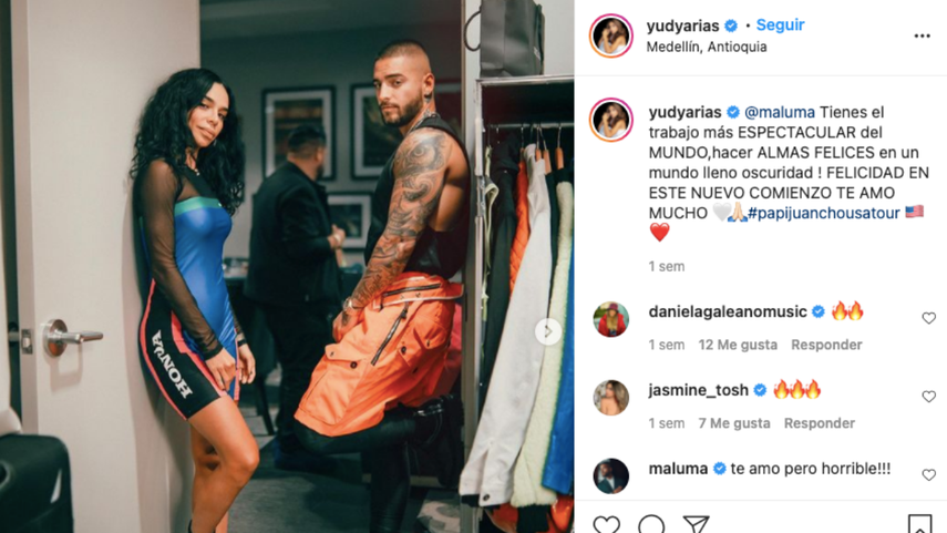 Maluma y Judy Arias