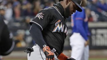 Ozuna terminó el partido con dos imparables, dos carreras anotadas y otras dos impulsadas.