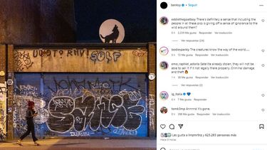 Obra del artista Banksy.