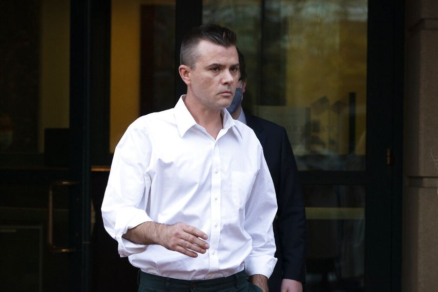 Igor Danchenko sale del tribunal en Alexandria, Virginia. &nbsp;