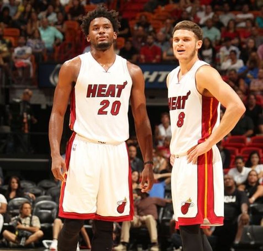 Winslow y Johnson han sido dos piezas claves para el Heat este año. (ARCHIVO)