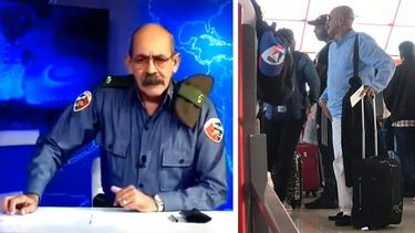 Rafael Serrano, presentador del oficialista Noticiero Nacional de la Televisión Cubana (izq.), visita la Florida para sus vacaciones de fin de año (der.).