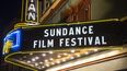 La marquesina del Teatro Egipcio durante el Festival de Cine de Sundance en Park City, Utah, el 28 de enero de 2020.