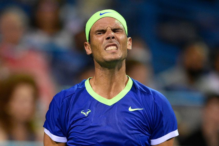 Rafael Nadal sufrió una lesión en su tobillo izquierdo en el mes de agosto, lo que obligó a perder todo el 2021