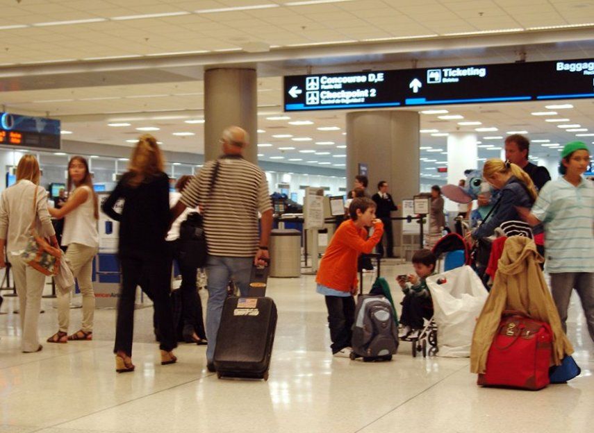 Vista parcial del Aeropuerto Internacional de Miami.