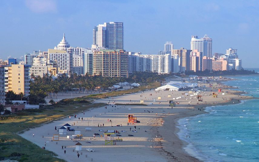 Vista parcial de Miami Beach. (ARCHIVO)