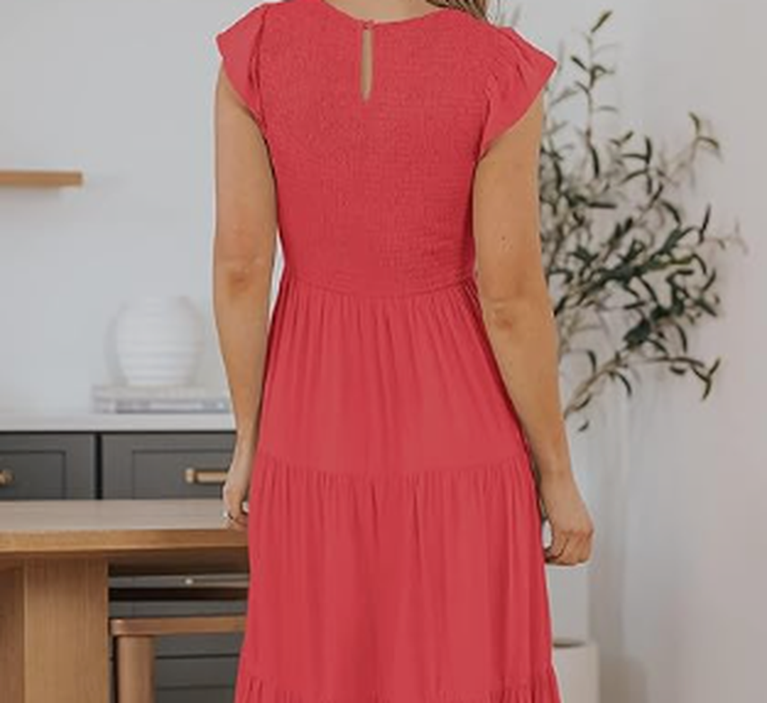 Vestido Largo Informal De Verano Para Mujer, Estampado Floral, Hueco, Para Playa, Blanco, Irregular