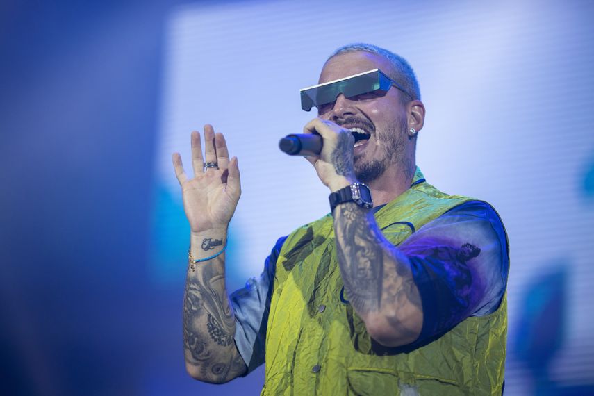 J Balvin durante un concierto en Tel Aviv, Israel, el 31 de julio de 2019.&nbsp;