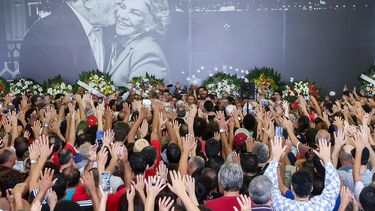 Vista general del velorio de Marisa Leticia Rocco, esposa del expresidente brasileño Luiz Inácio&nbsp;Lula&nbsp;de Silva.&nbsp;