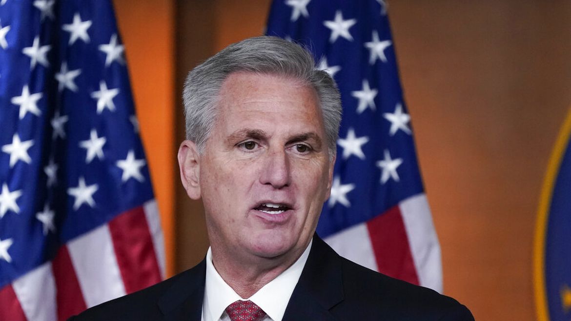 El líder republicano en la Cámara de Representantes Kevin McCarthy.