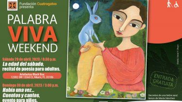 La Fundación Cuatrogatos presenta por sexta vez su evento anual de primavera Palabra Viva Weekend.&nbsp;
