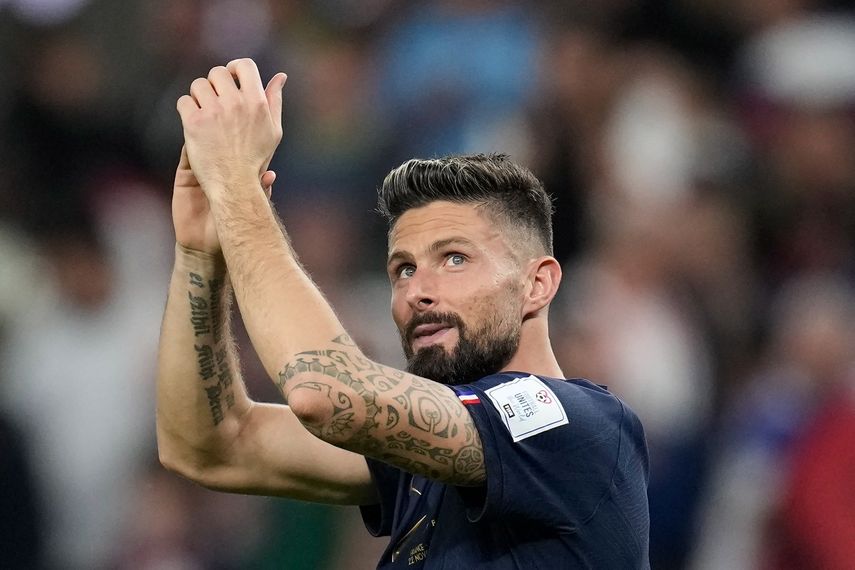 Olivier Giroud espera repetir el título con Francia