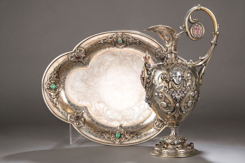 Juego de aguamanil de Isabel II que adquirió Patrimonio Cultural de España.&nbsp;