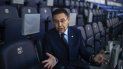 En esta foto del viernes 8 de noviembre de 2019, el presidente del Barcelona Josep Bartomeu durante una entrevista con The Associated Press en el estadio Camp Nou de Barcelona. En esta foto del viernes 8 de noviembre de 2019, el presidente del Barcelona Josep Bartomeu durante una entrevista con The Associated Press en el estadio Camp Nou de Barcelona.